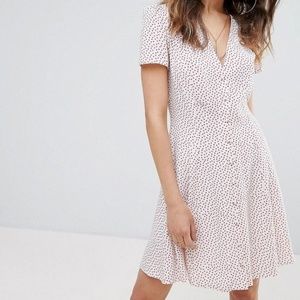 Polka Dot Button Dress - ASOS Nobody's Child
